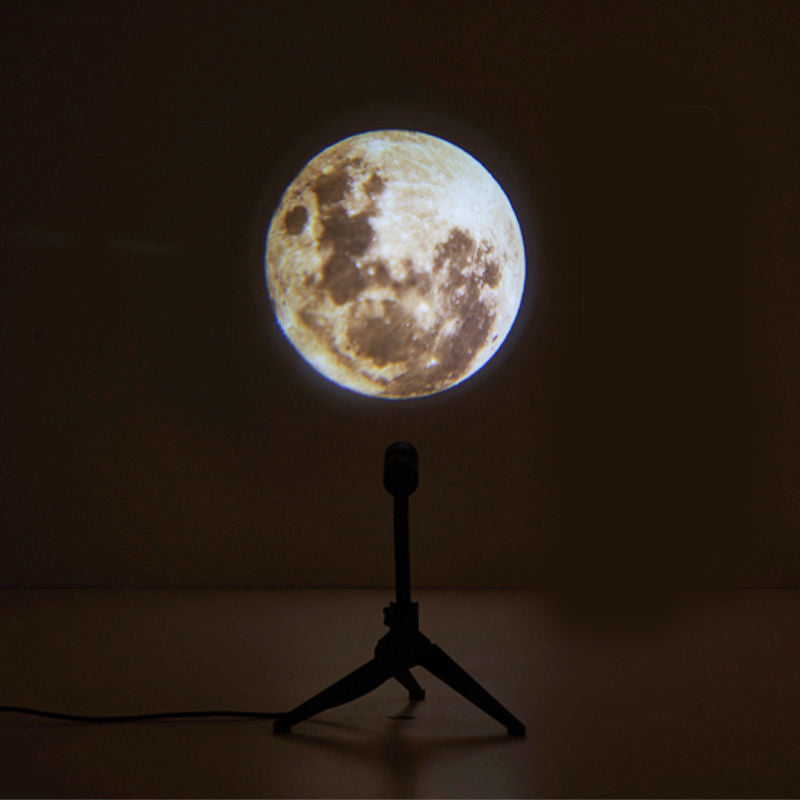 Projecteur Lune & Terre en situation, ambiance nocturne
