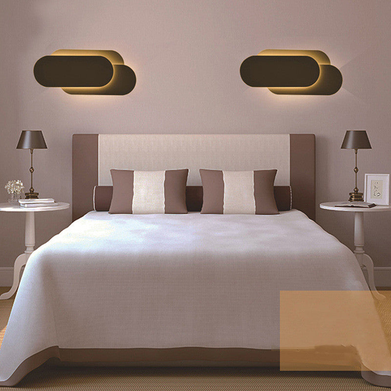 Applique murale LED acrylique — halo lumineux vers le haut et le bas