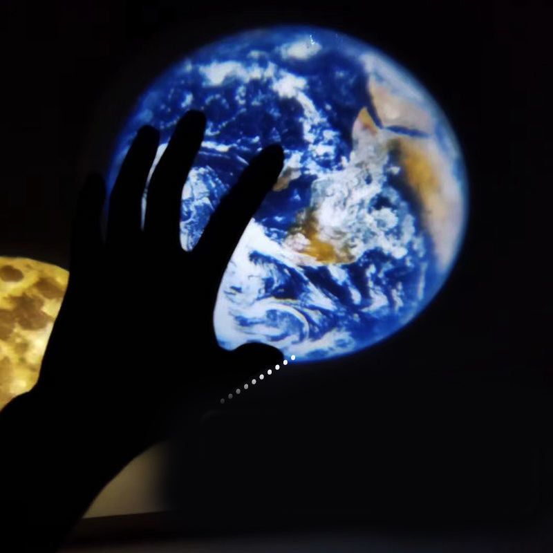 Projecteur Terre — disque terrestre projeté dans une chambre